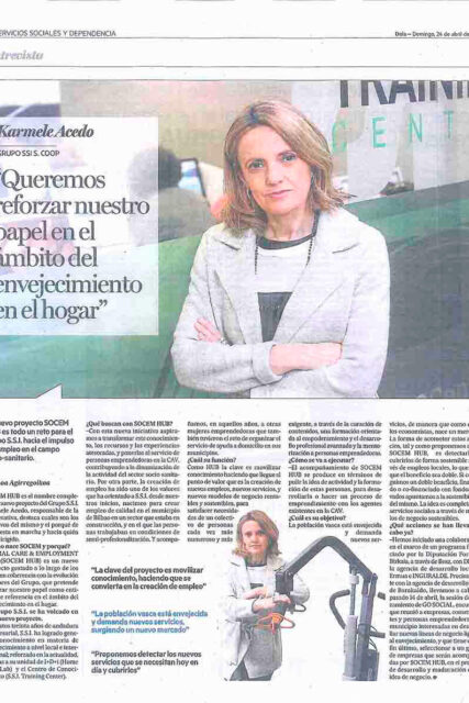 SOCEM Hub impulsa el empleo en el campo socio-sanitario