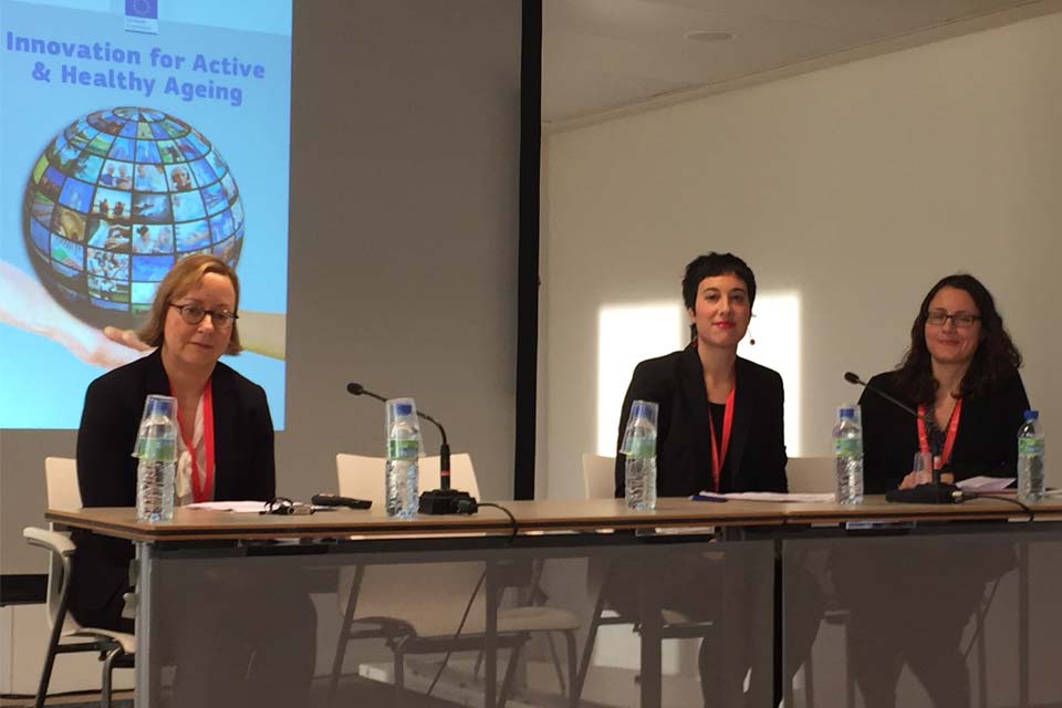 European Summit on Innovation for Active and Healthy Ageing, mesa Itziar Álvarez