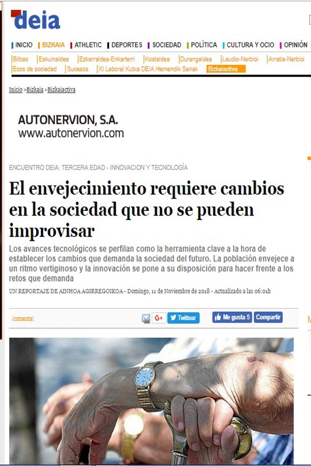 El envejecimiento requiere cambios en la sociedad que no se pueden improvisar