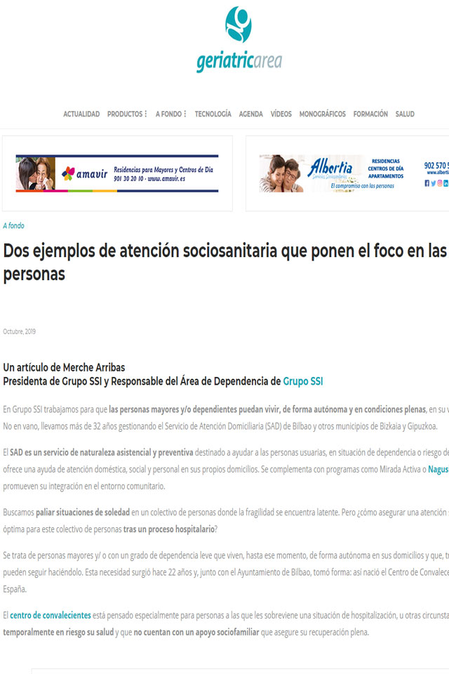 Ejemplos de atención sociosanitaria que ponen el foco en las personas