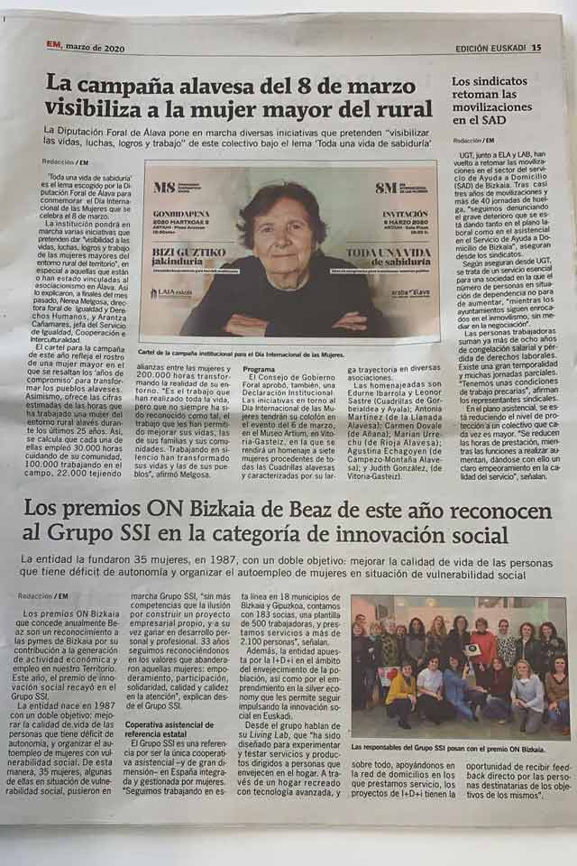 Premios ON Bizkaia 2020 a la innovación social
