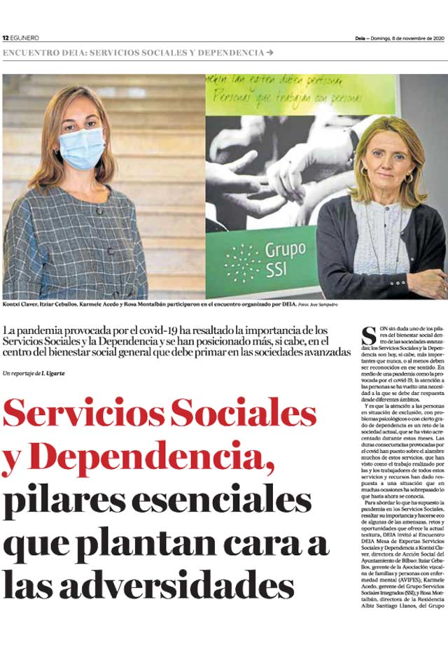Mesa redonda: servicios sociales y dependencia