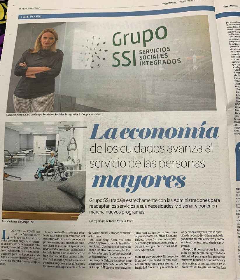 Grupo SSI Articulo en el periódico DEIA Grupo SSI Articulo en el periódico DEIA