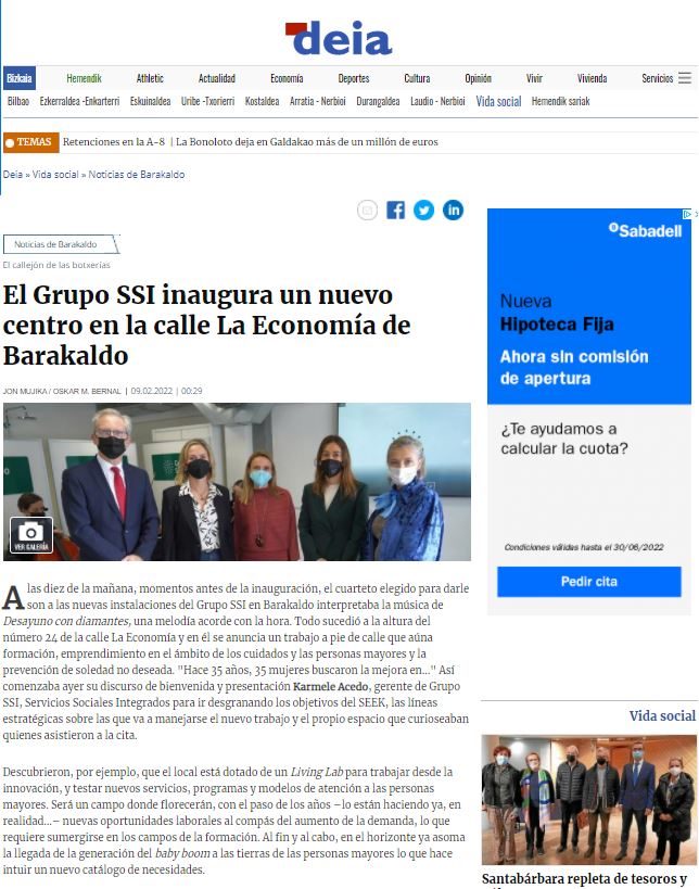 Inauguración del SEEK en Barakaldo Inauguración del SEEK en Barakaldo
