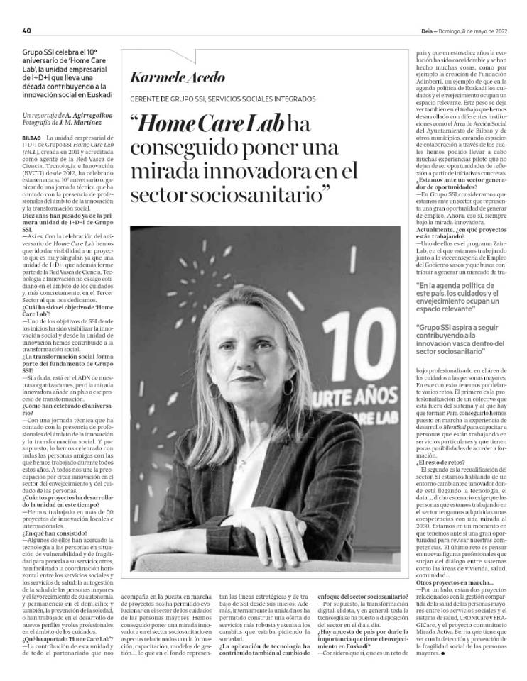 10º aniversario Home Care Lab