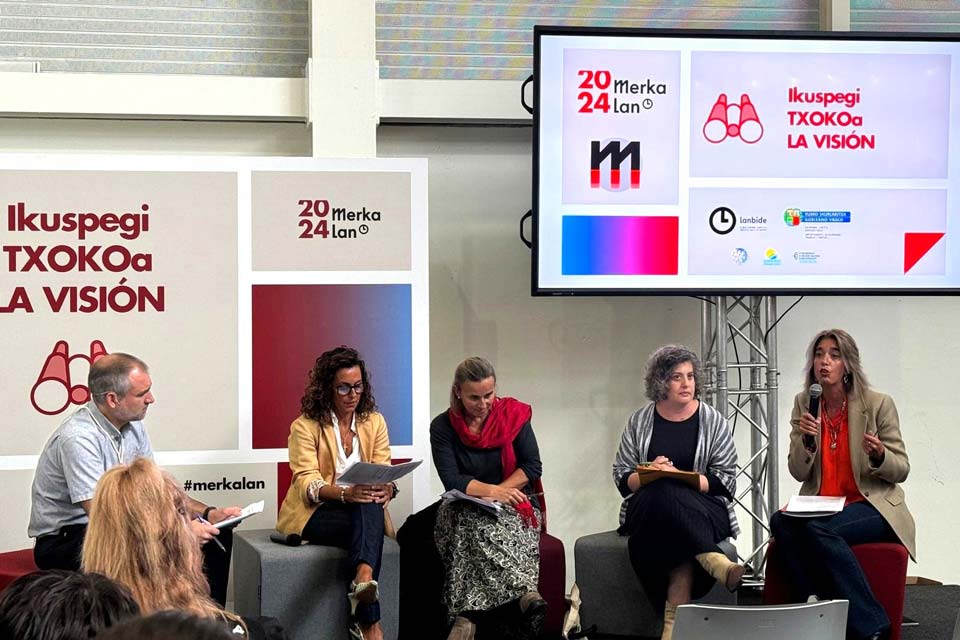 Susana Moreno en la feria de empleo Merkalan