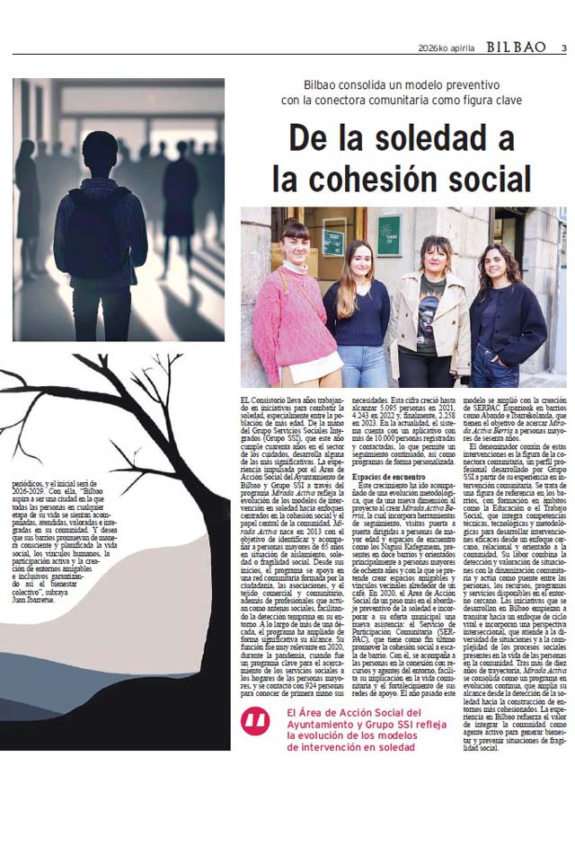 De la soledad a la cohesión social